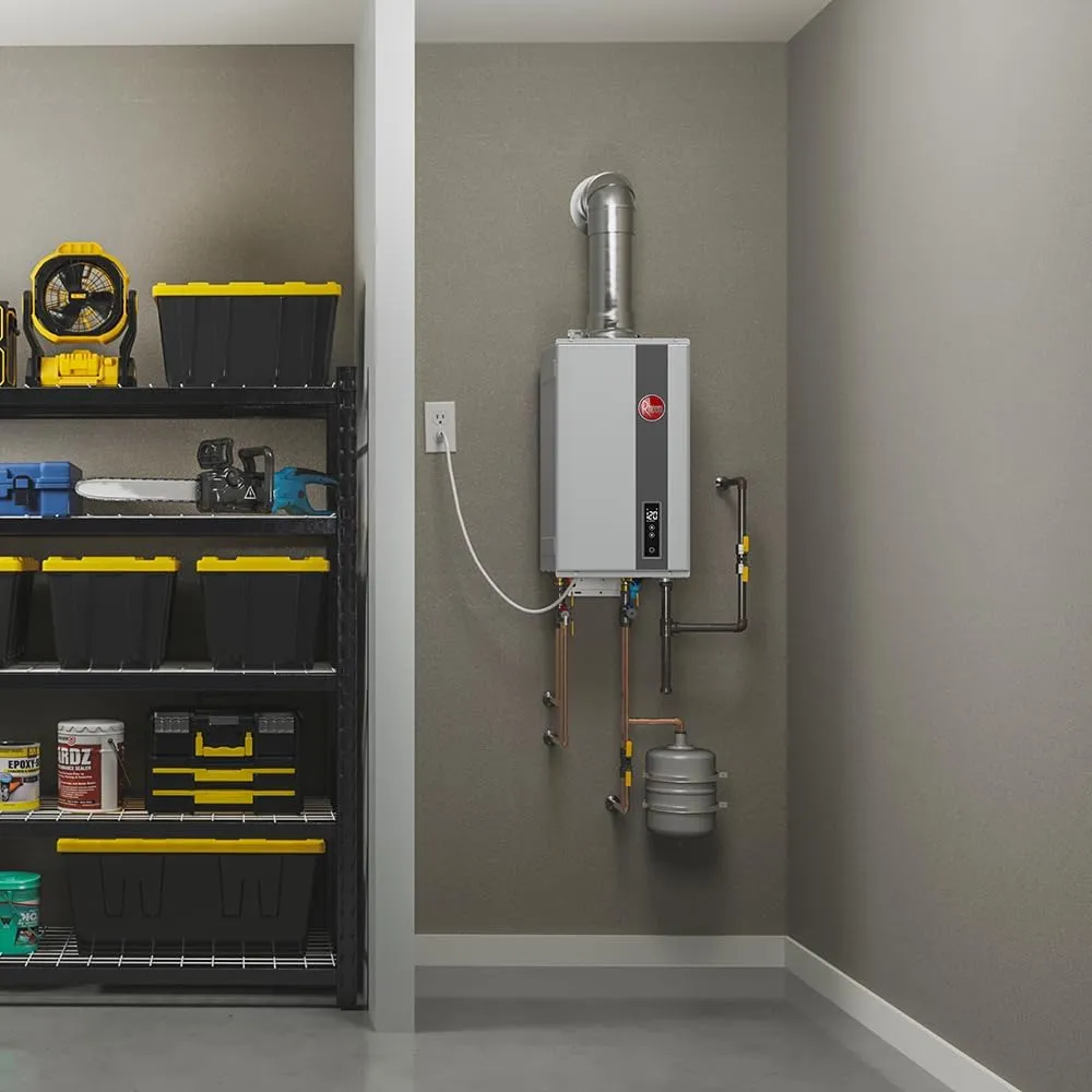 Rheem RTG-70DVLP-3 High Efficiency Non-Condensing Indoor Tankless Liquid Propane Water Heater, 7.0 GPM