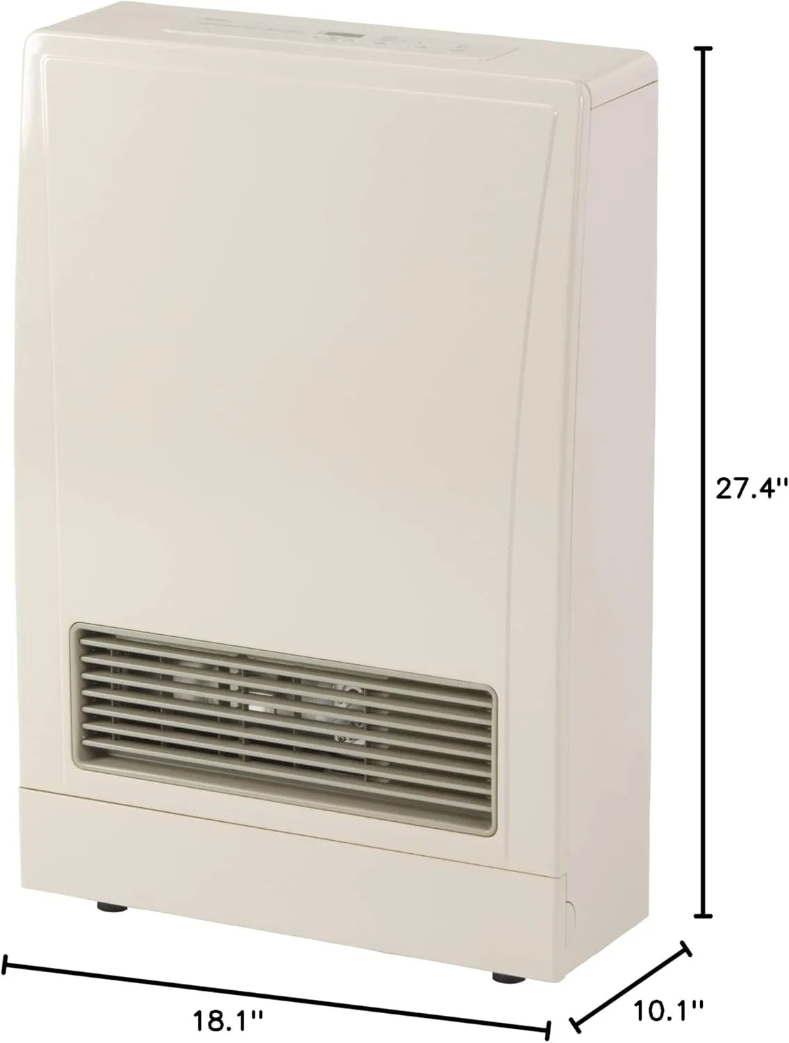 Rinnai EX11DTP Direct Vent Wall Furnace, Indoor Propane Heater, Energy Efficient Space Heater, 11,000 BTU, Beige