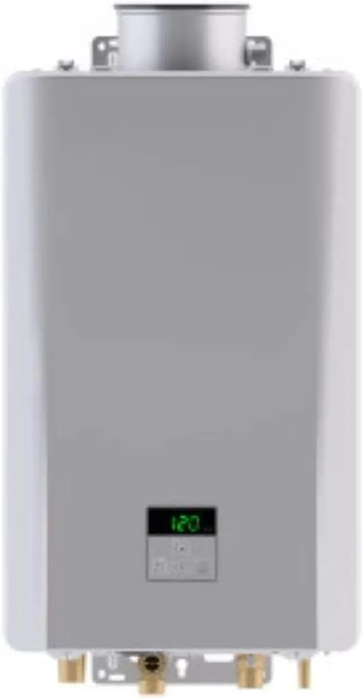 Rinnai RE199iP Non-Condensing Propane Tankless Water Heater, Up to 9.8 GPM, Indoor Installation, 199,000 BTU
