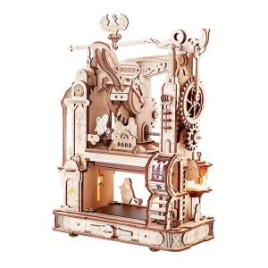 Robotime Rokr Printing Press 3D DIY Puzzle Gifts for Boyfriend Family Wooden ToysLED Light Building Block Kit Play LK602