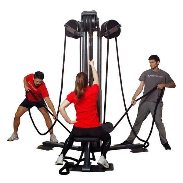 Ropeflex RX2500 Oryx Tri Station Rope Pulling Machine CrossFit Trainer Machine