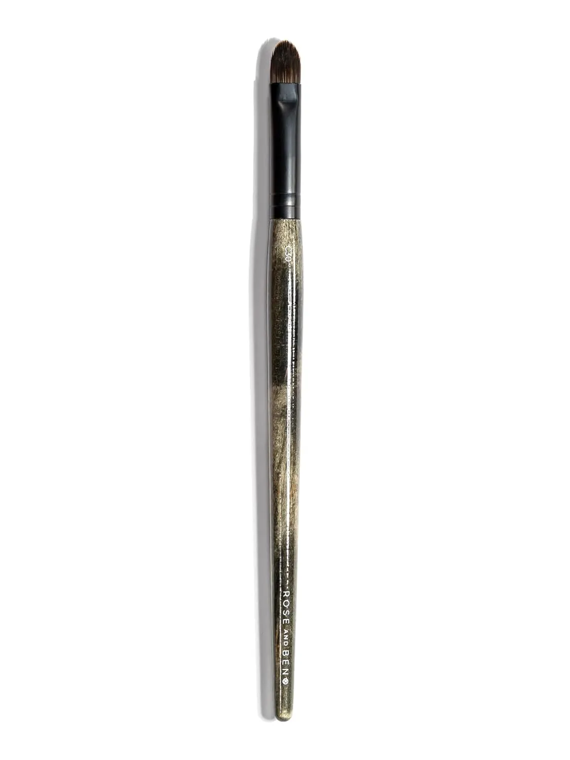 Rose and Ben Beauty C30 Detail Concealer Brush | Professional Angled Makeup Brush for Blending, Precise Application, Soft Synthetic Bristles, Vegan & Cruelty-Free
