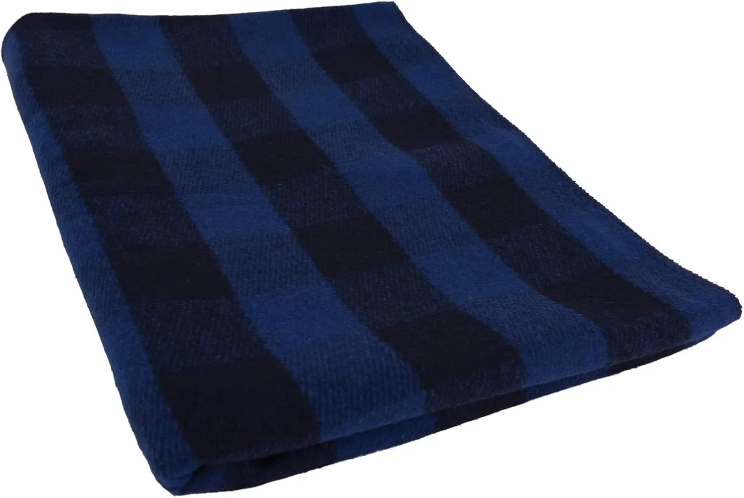 Rothco Plaid Outdoor Wool Blanket - Heavyweight, Warm, and Comfortable - 62" x 80" (Blue Plaid)