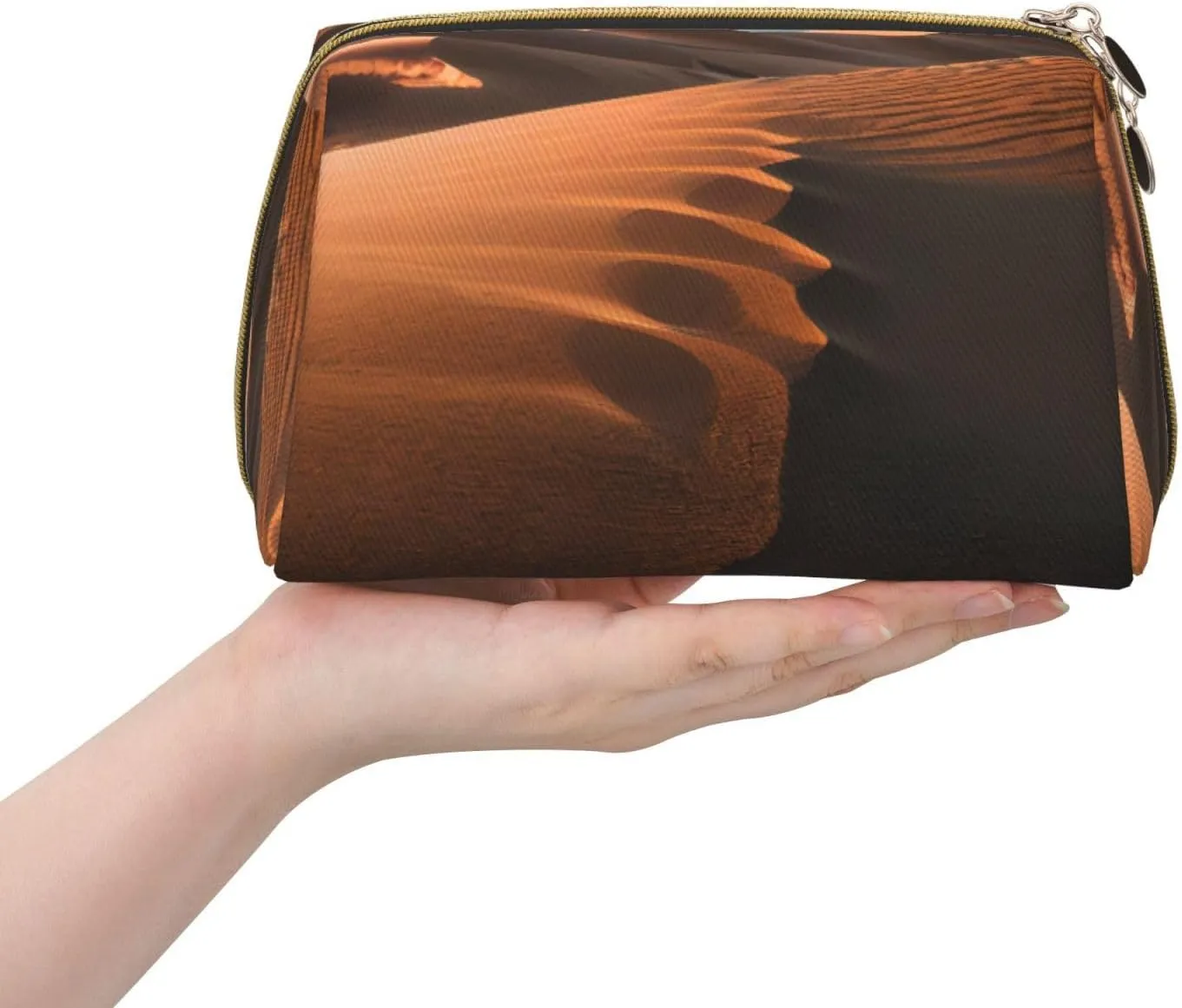 Sand Dunes Toiletry Pouch, Travel-Friendly Makeup Organizer For Makeup Brushes, Lipsticks