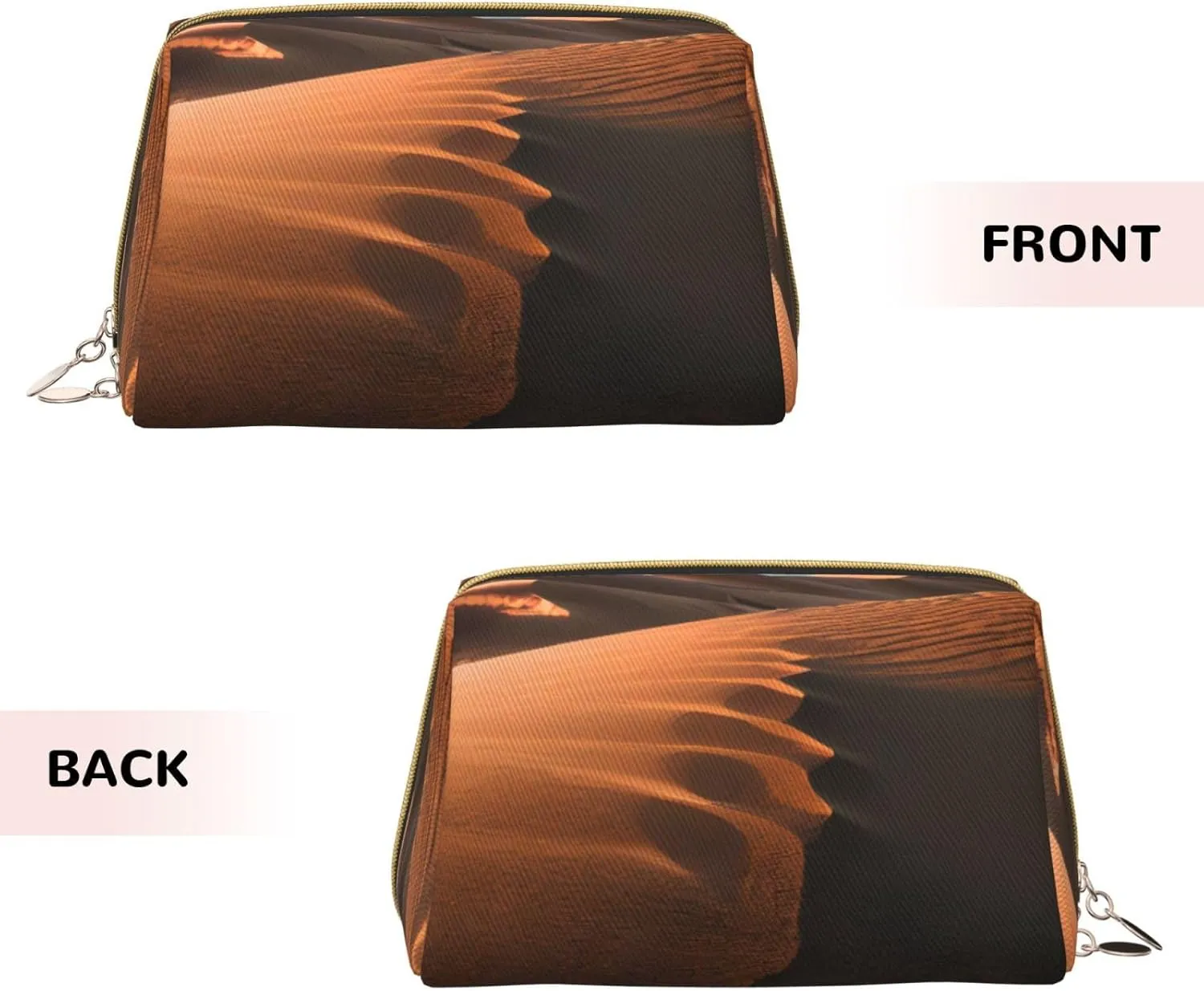 Sand Dunes Toiletry Pouch, Travel-Friendly Makeup Organizer For Makeup Brushes, Lipsticks