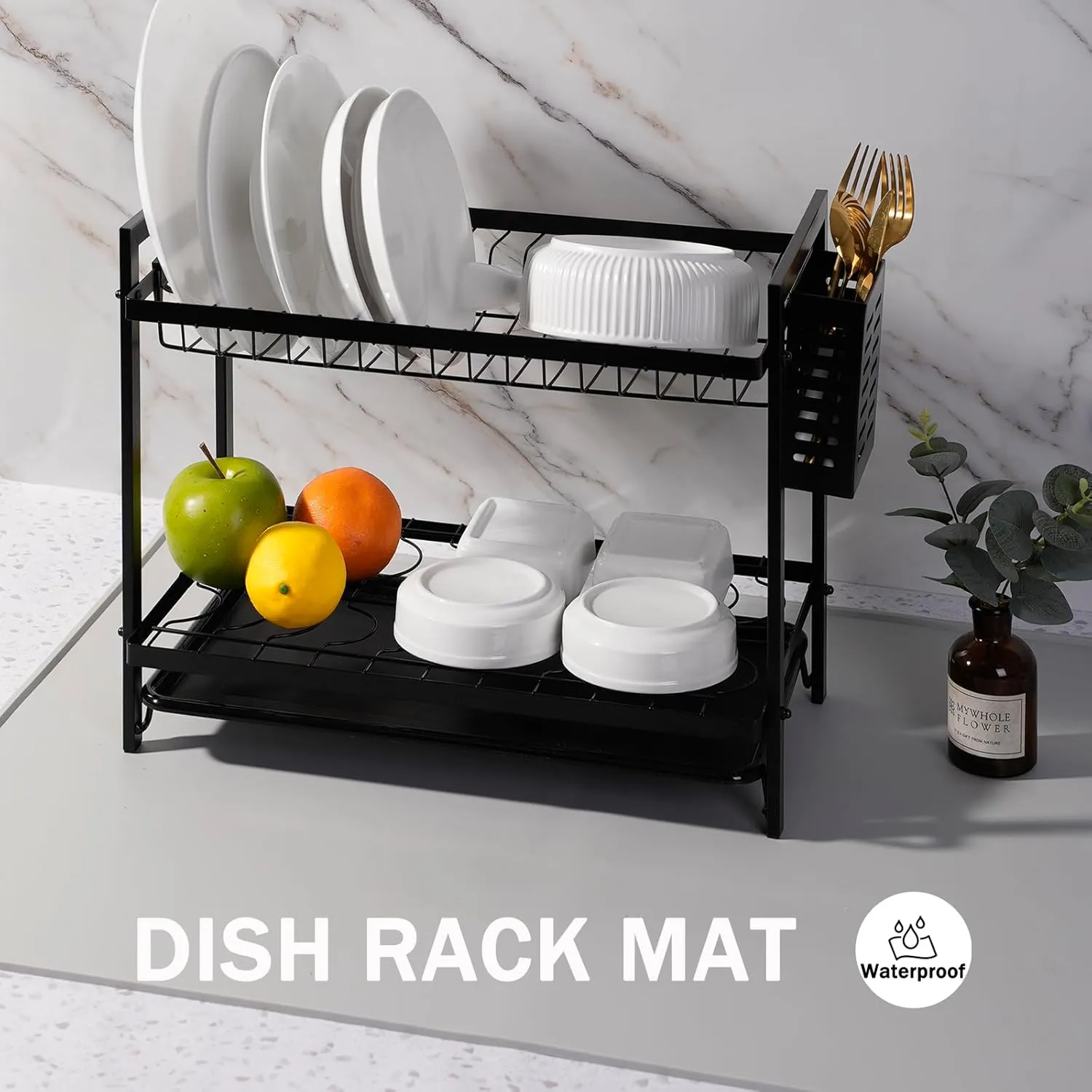 SAPID 32"x24" Extra Large Silicone Mat With Raised Edges, Rolled-Up Silicone Mats For Kitchen Counter Heat Resistant Silicone Mat With Lip, Thick Countertop Protector Mat,Silicone Mats For Crafts,Gray