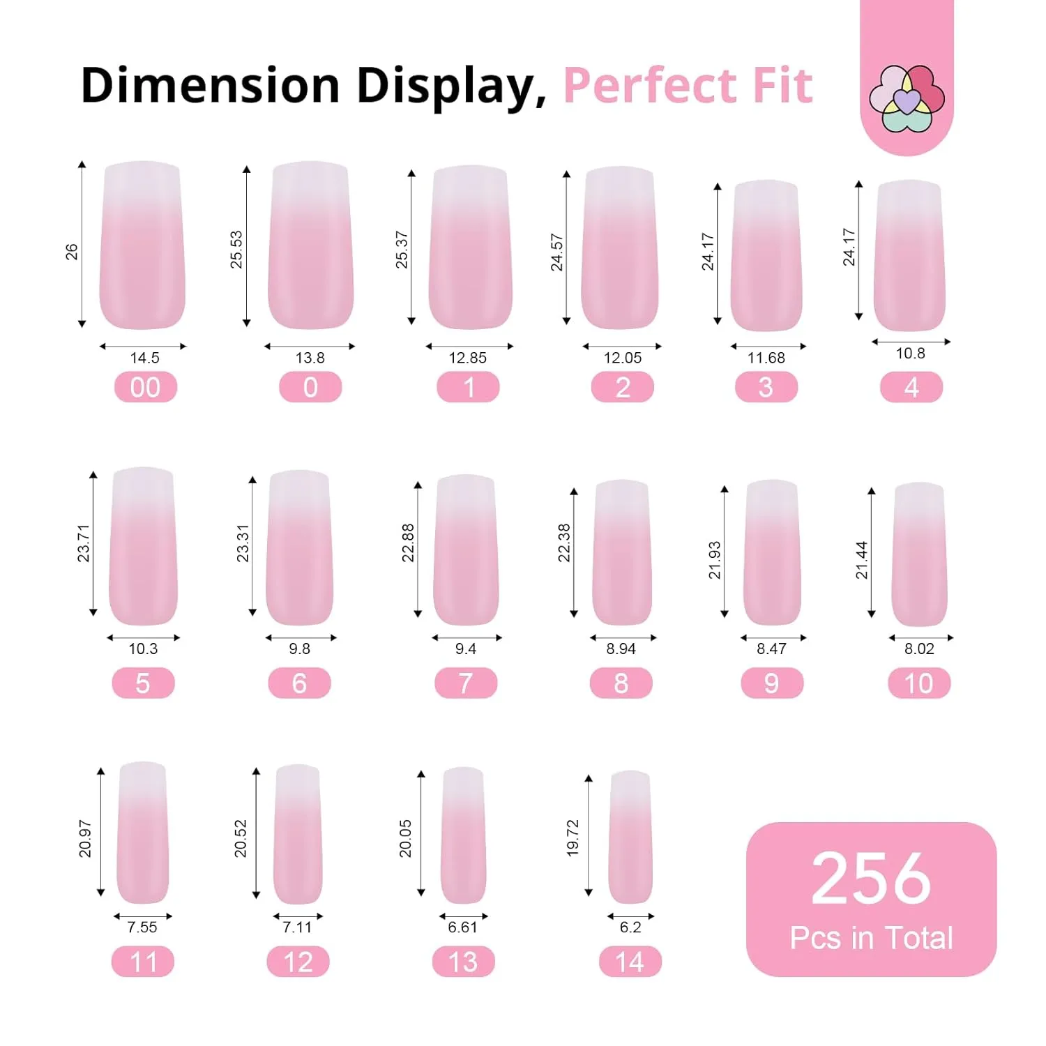 SAVILAND Gel Nail Kit: 4X Soft Tips with Drill, 256 Ombre Full Cover Nails Tips, Castor Oil Glue, LED Lamp & Portable Drill for Home Manicure