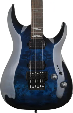 Schecter Omen Elite-6 FR Electric Guitar - See Thru Blue Burst