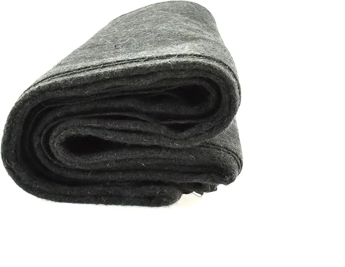 SE 51"x 80" Multipurpose Gray Wool Blanket - 50% Wool, Lightweight 2 lb, Zippered Bag Included - Ideal for Camping, Hiking, Emergency Survival