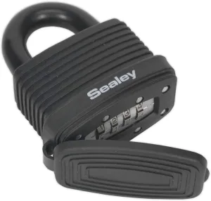 Sealey PL302CW 48mm Steel Body Weatherproof Combination Padlock