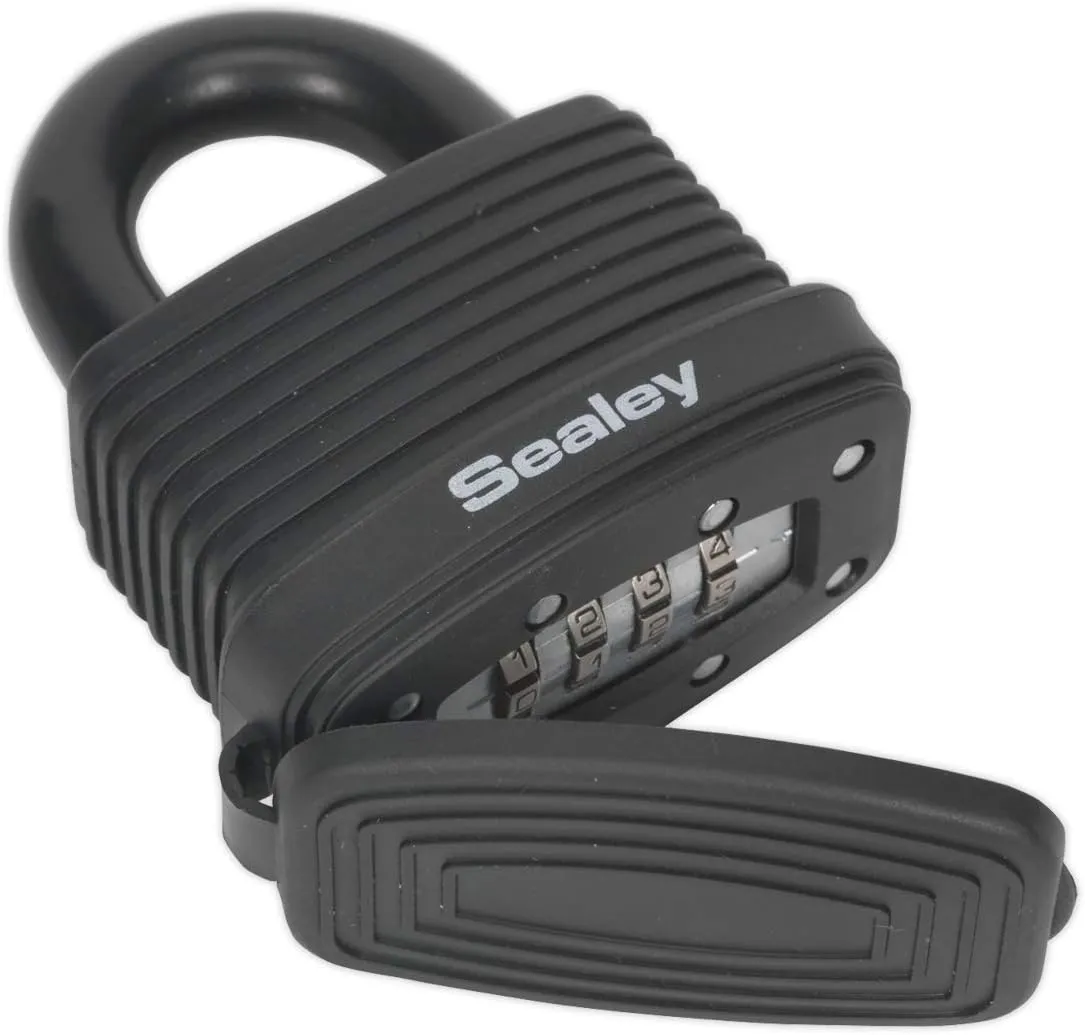 Sealey PL302CW 48mm Steel Body Weatherproof Combination Padlock