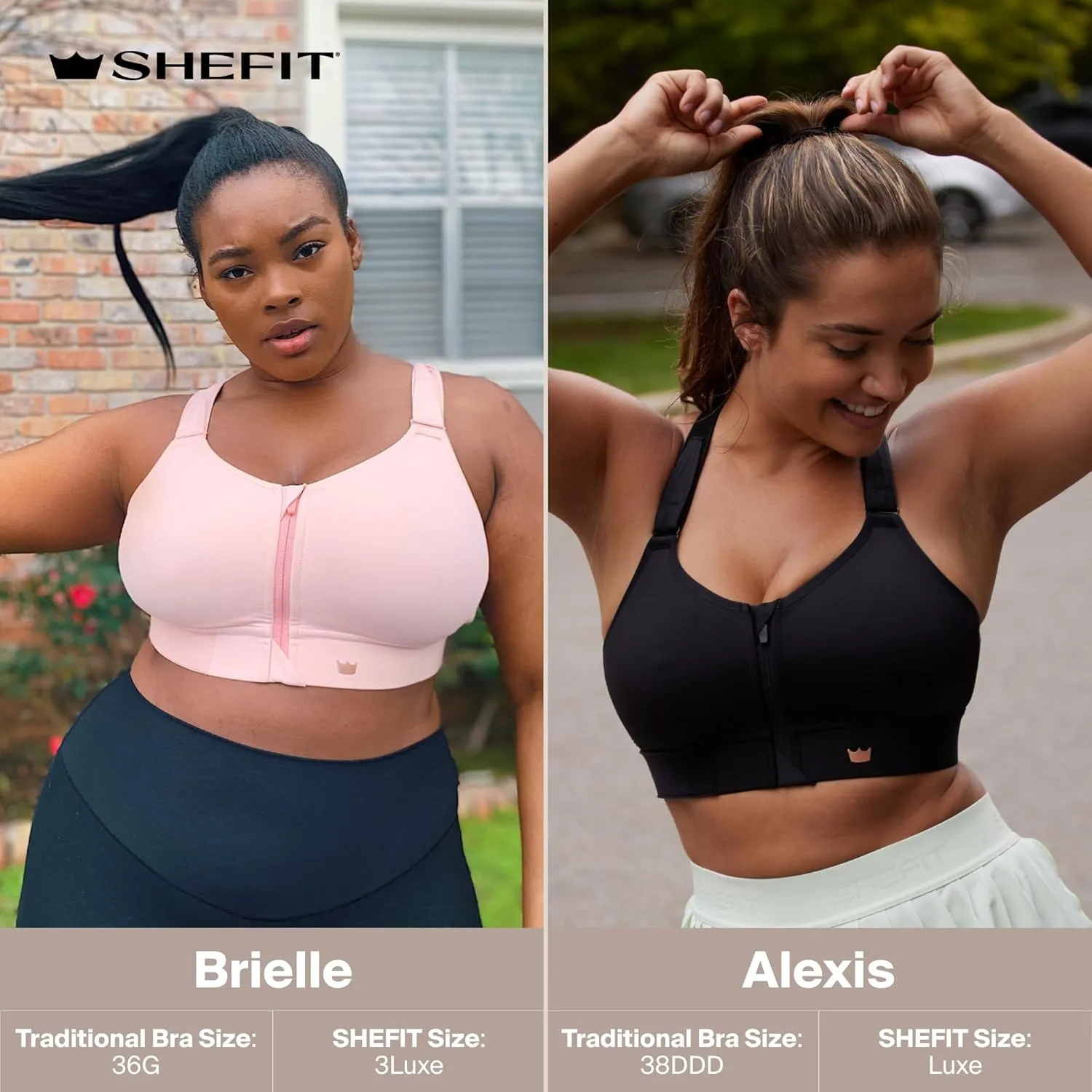 SHEFIT Flex Sports Bra for Women, Medium Impact Sports Bra