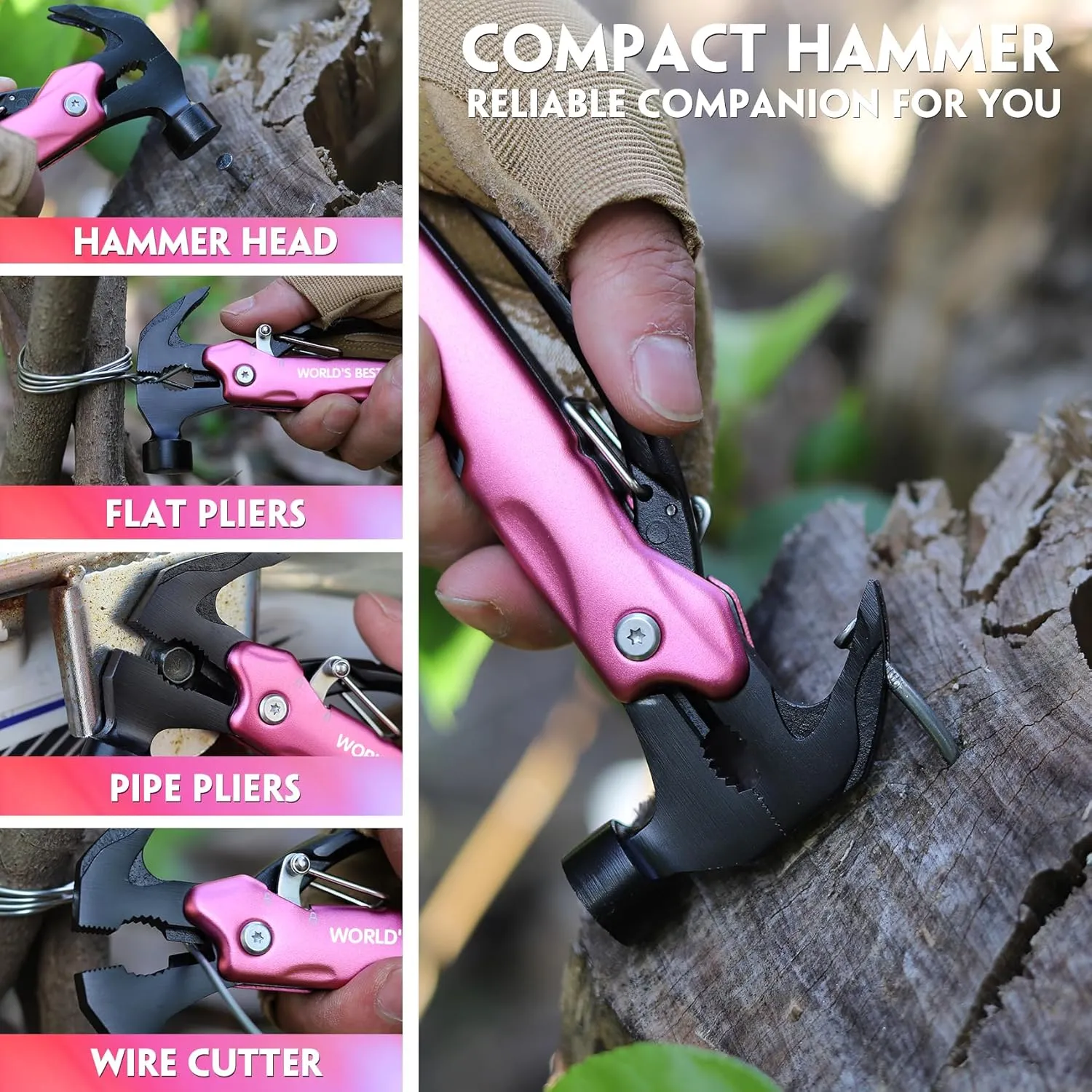 Sister Gifts - Gifts for Sister, Christmas Sister Gifts from Sister Brother- Sister in Law Gifts, Stocking Stuffers for Sister - Mothers Day Birthday Gift for Sister, Multitool Hammer