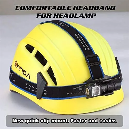 SKILHUNT Headlamp Flashlight -1000 Lumen, FloodLight H04 RC Mini Hi CRI, Compact EDC Waterproof LED Headlight for Outdoor Camping Tactical Emergency Hands-Free (H04 RC Mini High CRI   Battery)