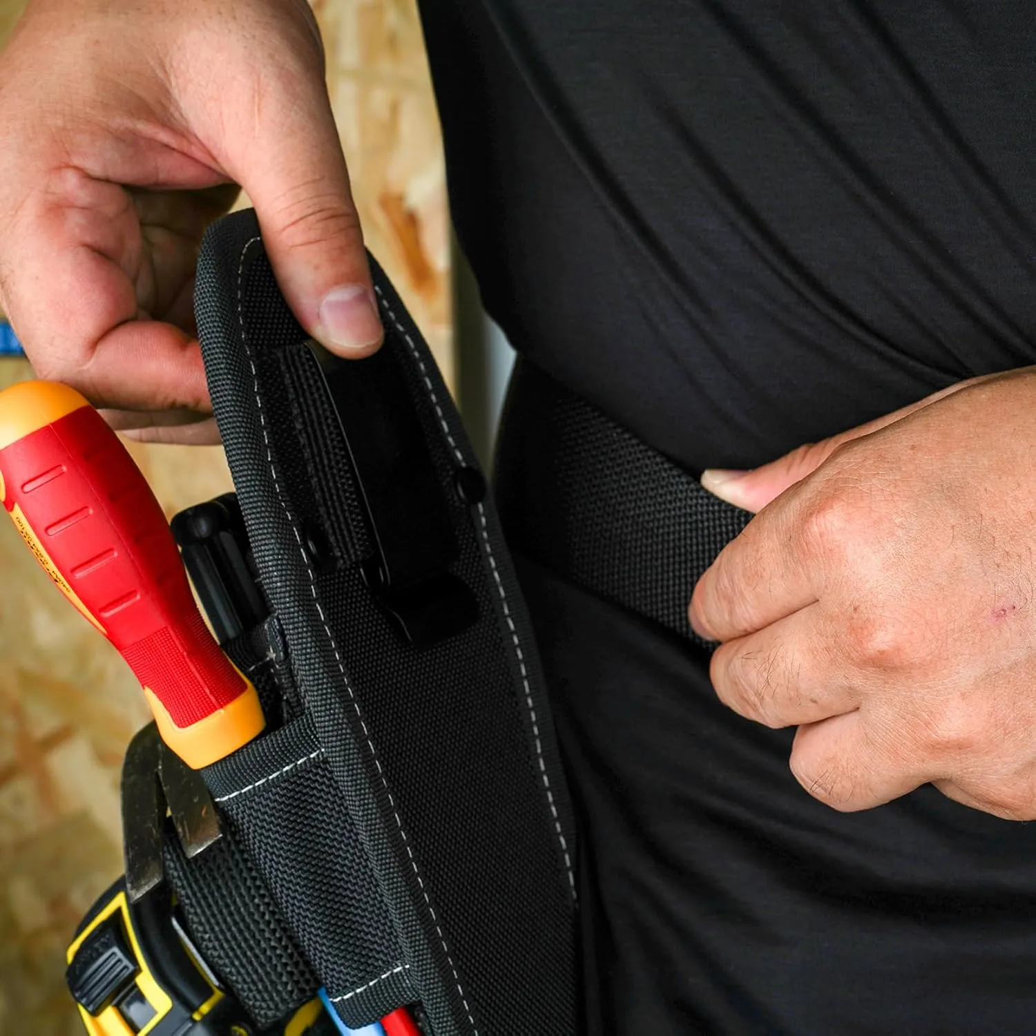 Small Tool Pouch with Belt Clip,Small Tool Holder Pouch, Min Work Organizer Tool Holster and Knife Holder