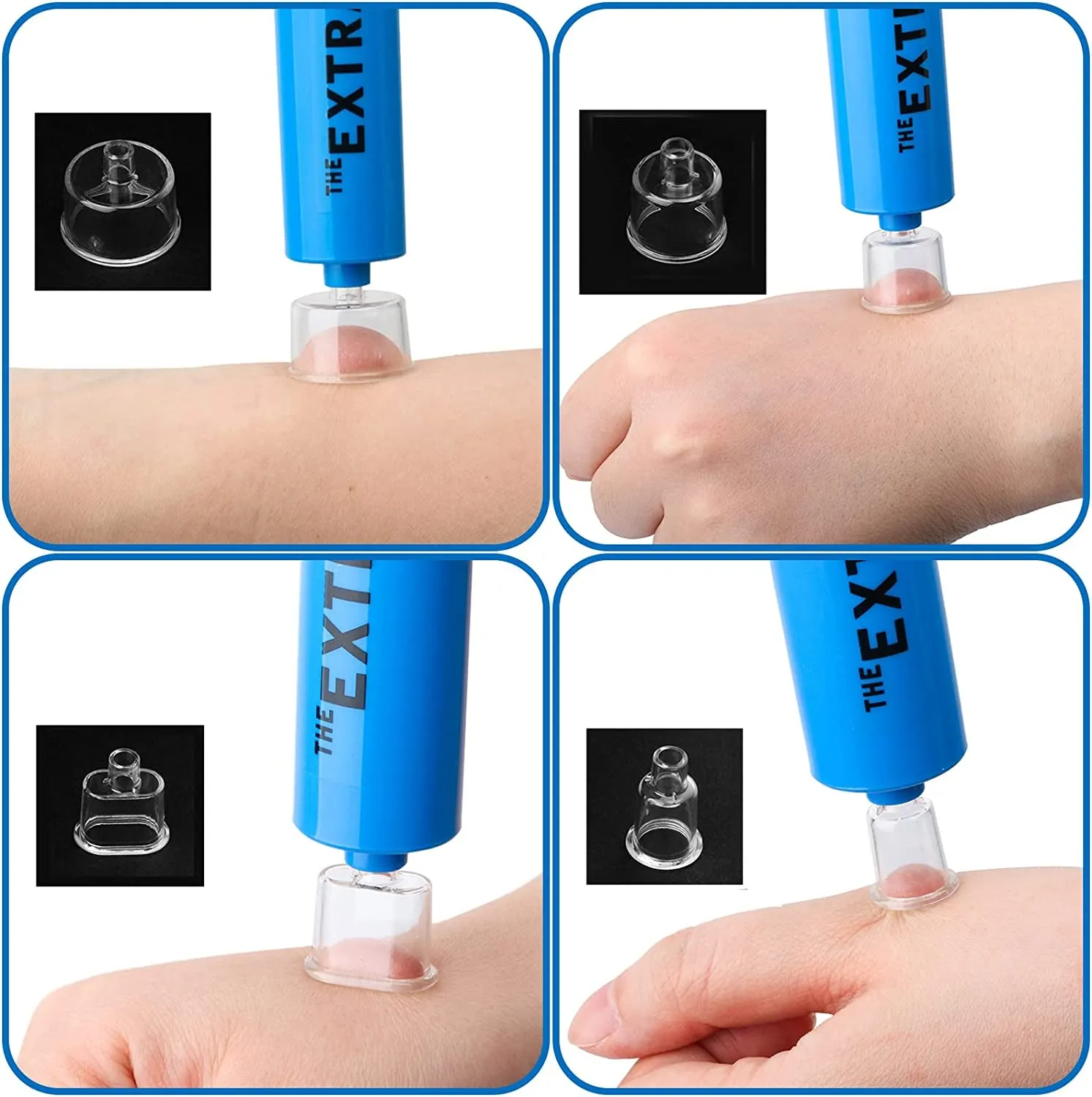 Snake Bite Extractor First Aid Kit | 4-Size Snake & Bee Sting Emergency Kit with CPR Shield | One-Hand Operation Design