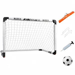 Soccer Goal Set, Foldable Collapsible Mini Goal for Kids, Toddler Soccer Ball and Net, Kids Small Goals for The Backyard/Indoor/Outdoor(35.43in * 23.62in Goals  15cm Soccerball)