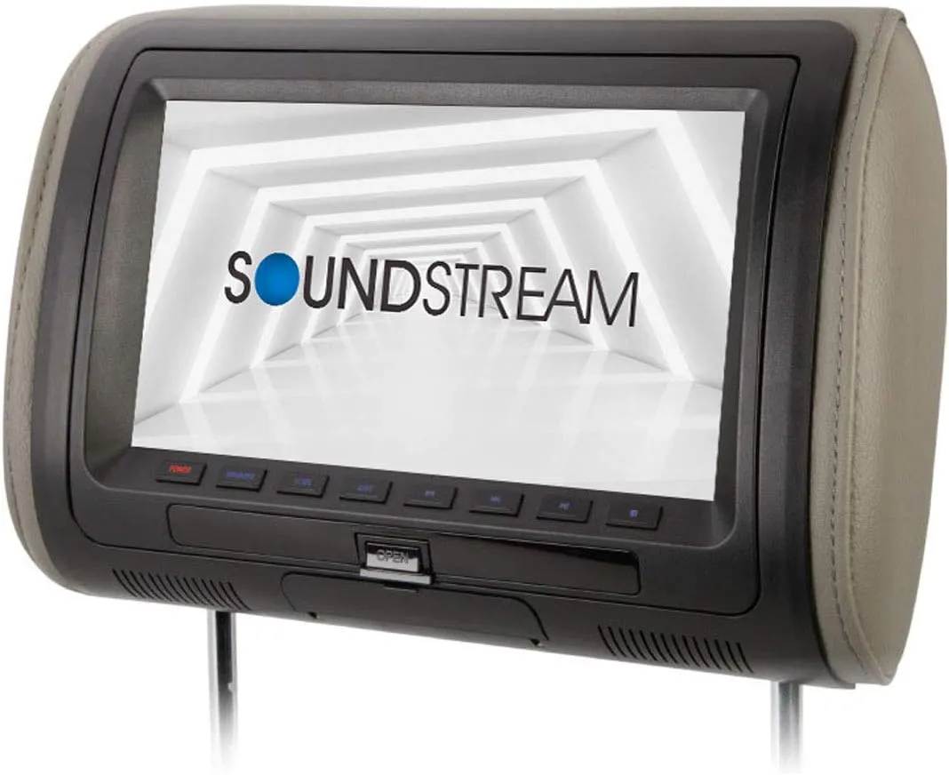 Soundstream VHD-90CC Universal Headrest with 9″ LCD/DVD/3 Color Covers