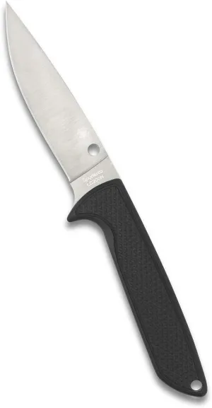 Spyderco WaterWay Salt Fixed Blade Knife with 4.44" LC200N Ultra-Corrosion-Resistant Steel Blade and Premium Custom-Molded Boltaron Sheath - PlainEdge - FB43GP