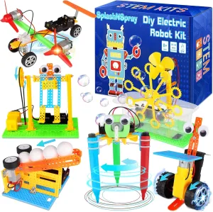 STEM Robotics Science Kit for Kids Age 8-12, Educational Science Experiments Projects, Engineering Building Toy Electronic Motor Robot Craft, Big Boys & Girls Toys Birthday Present