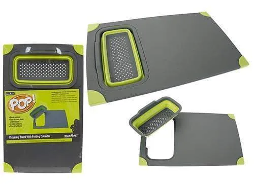 Summit Pop Non Slip Cutting Chopping Board Rectangle Kitchen Food Chopboard Blue