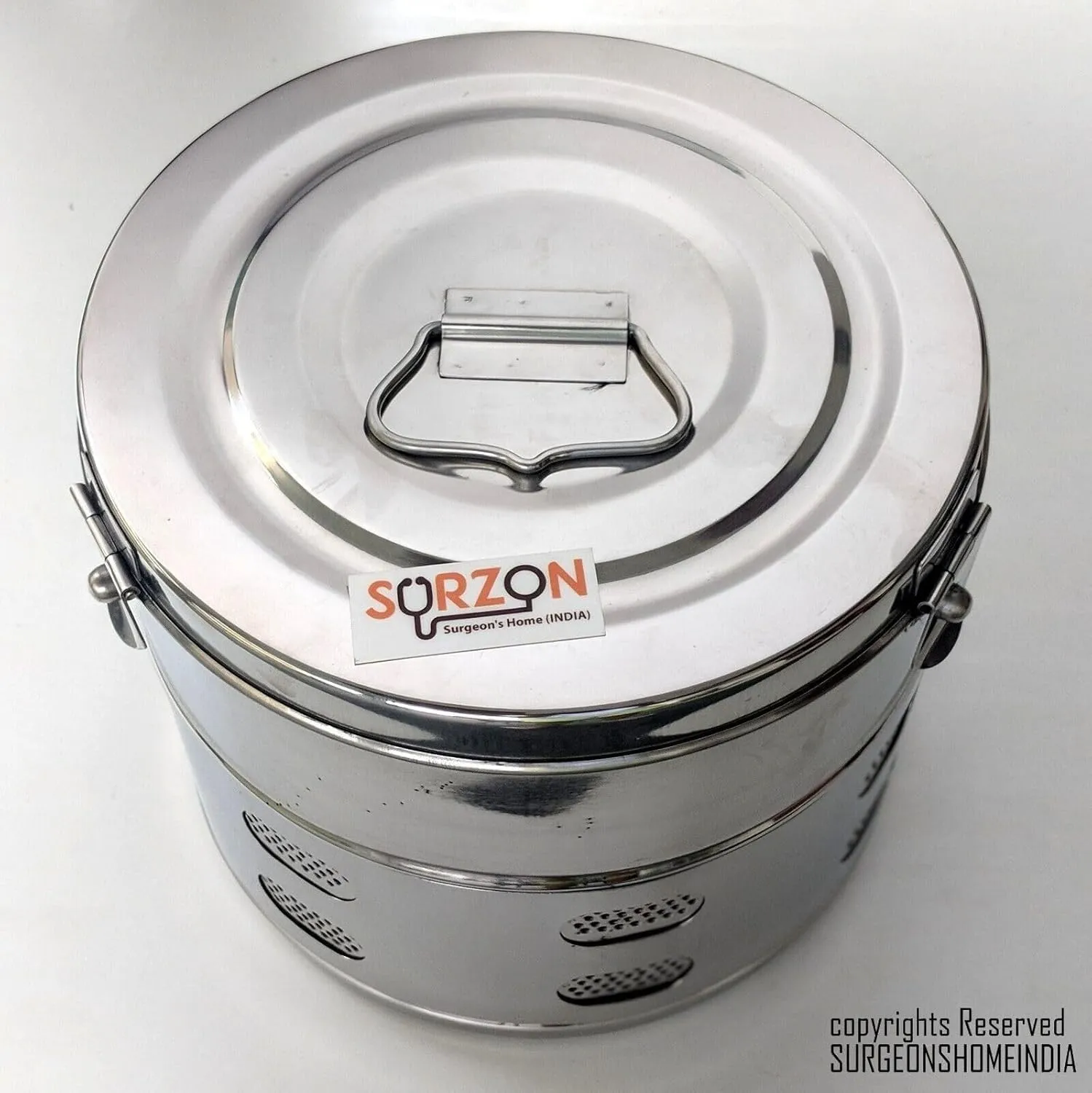 Surzon 12x15'', 11x9'', 6x6'' Set of 3 Dressing Drum Autoclavable Seamless, DD-11x9