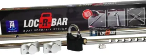 T-H Marine Loc-R-Bar Complete Alarm System - Boat Security System with Adjustable Locking Panic Bar with Alarm Protects Storage Compartments and Rod Lockers - Stainless Steel