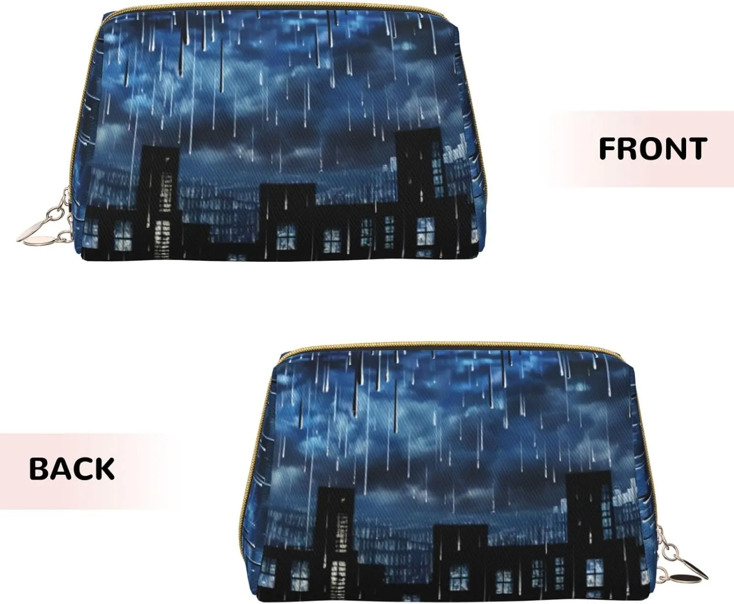 The Blue Binary Toiletry Pouch, Travel-Friendly Makeup Organizer For Makeup Brushes, Lipsticks