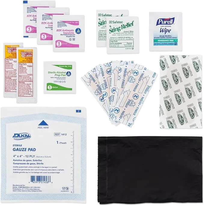 There Will be Blood, MUD, & CRUD Kit, Portable First Aid Kit, Pocket-Sized, Emergency Essentials, for On-The-Go, Perfect for Trail Running, Camping, Hiking, Outdoors