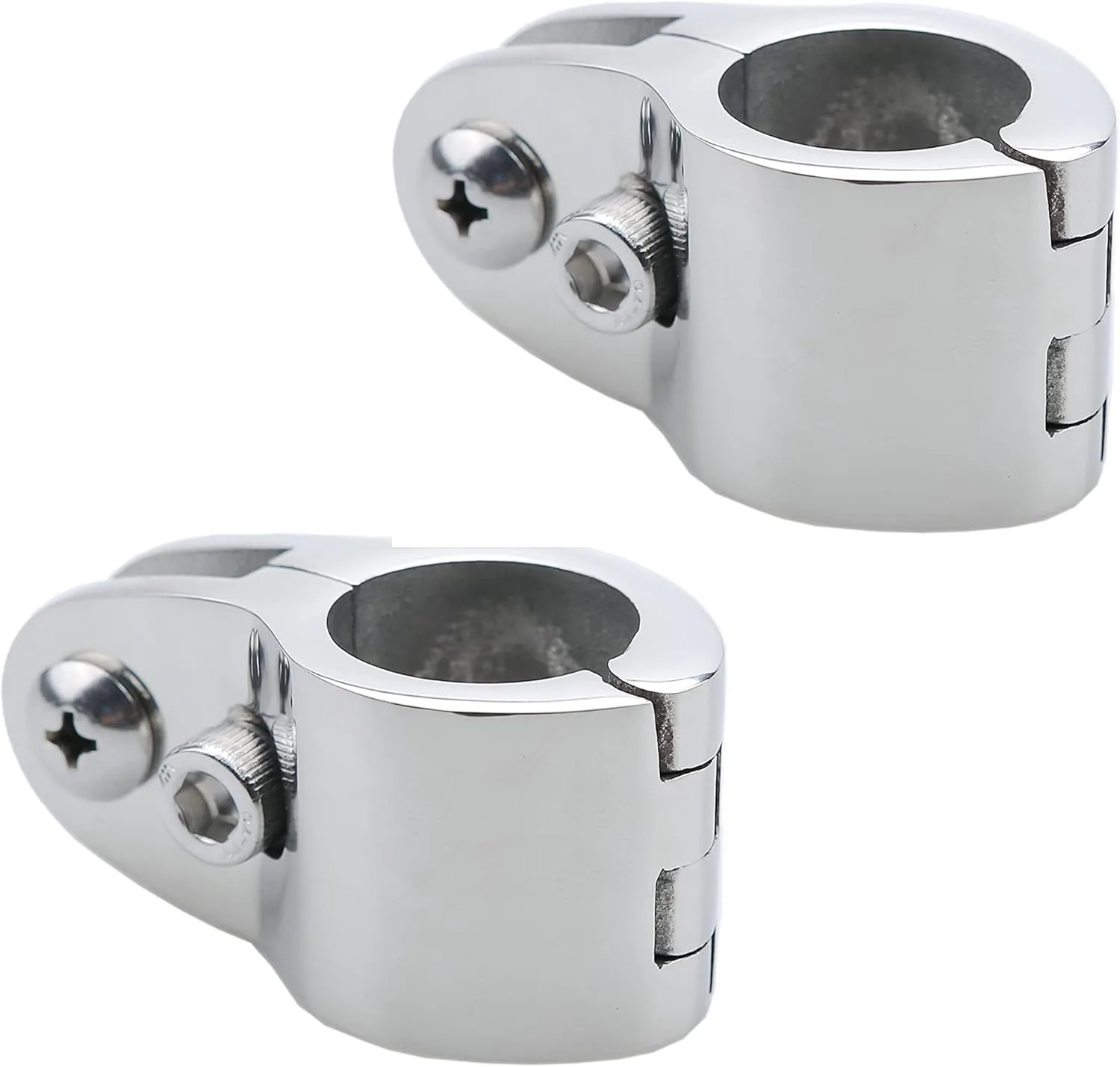 Thorn Boat Bimini Top Hinged Jaw Slide Rail Mount 316 Stainless Steel Marine Hardware Pair