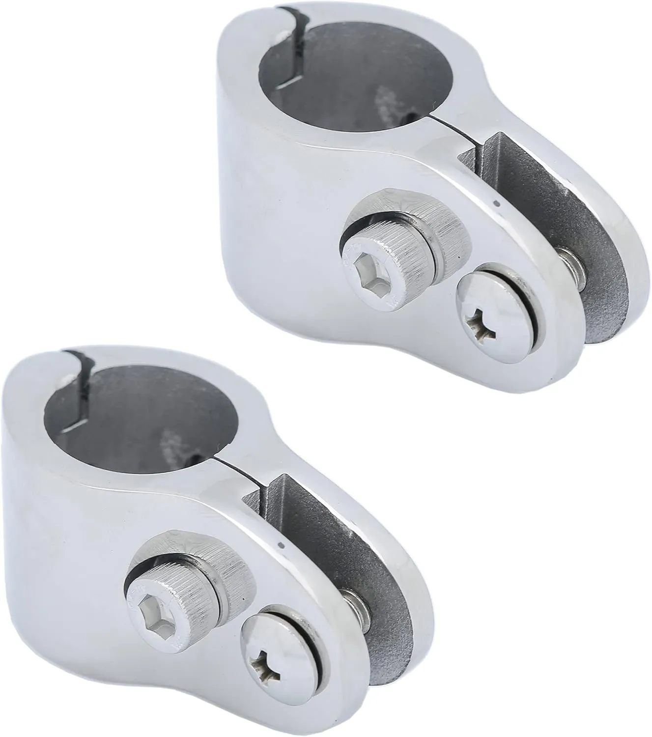 Thorn Boat Bimini Top Hinged Jaw Slide Rail Mount 316 Stainless Steel Marine Hardware Pair