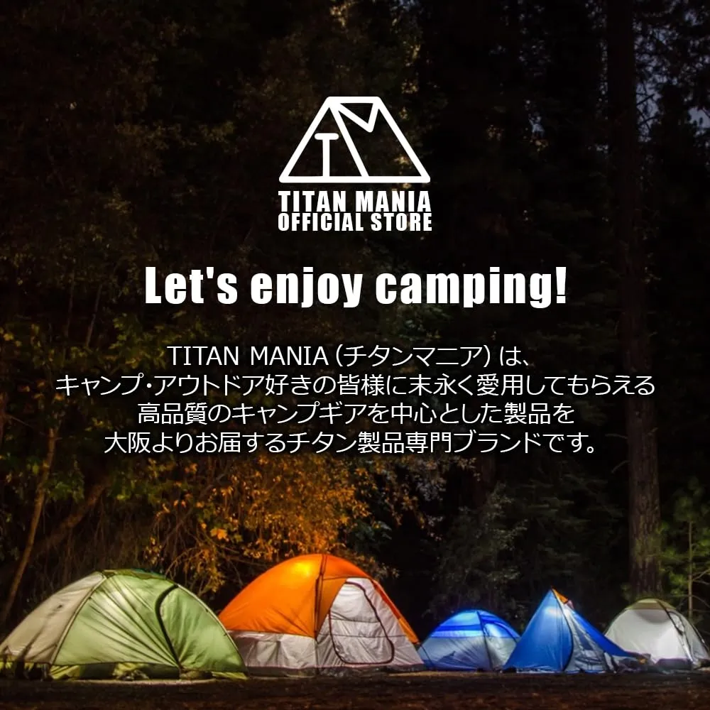 TITAN MANIA cutlery set titanium knife  spoon  fork  3-piece set