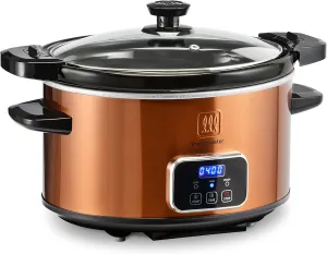 Toastmaster 4-Quart Digital Slow Cooker with Locking Lid (Copper)