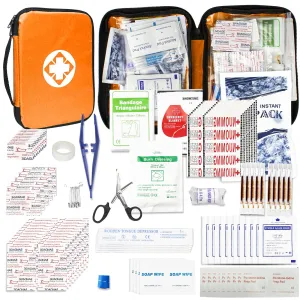 Travel-First Aid-Kit Car-Home 300PCS Survival-Kit Outdoor-Adventure - Small Portable Red Emergency Essentials