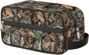 Travel Toiletry Bag for Kids Boys Men Women,Camouflage Camo Waterproof Make up Bag for Travel, Shaving Bag Dopp Kit, Cosmetic Bag-Hangable Makeup Pouch, Men's Bathroom Bag