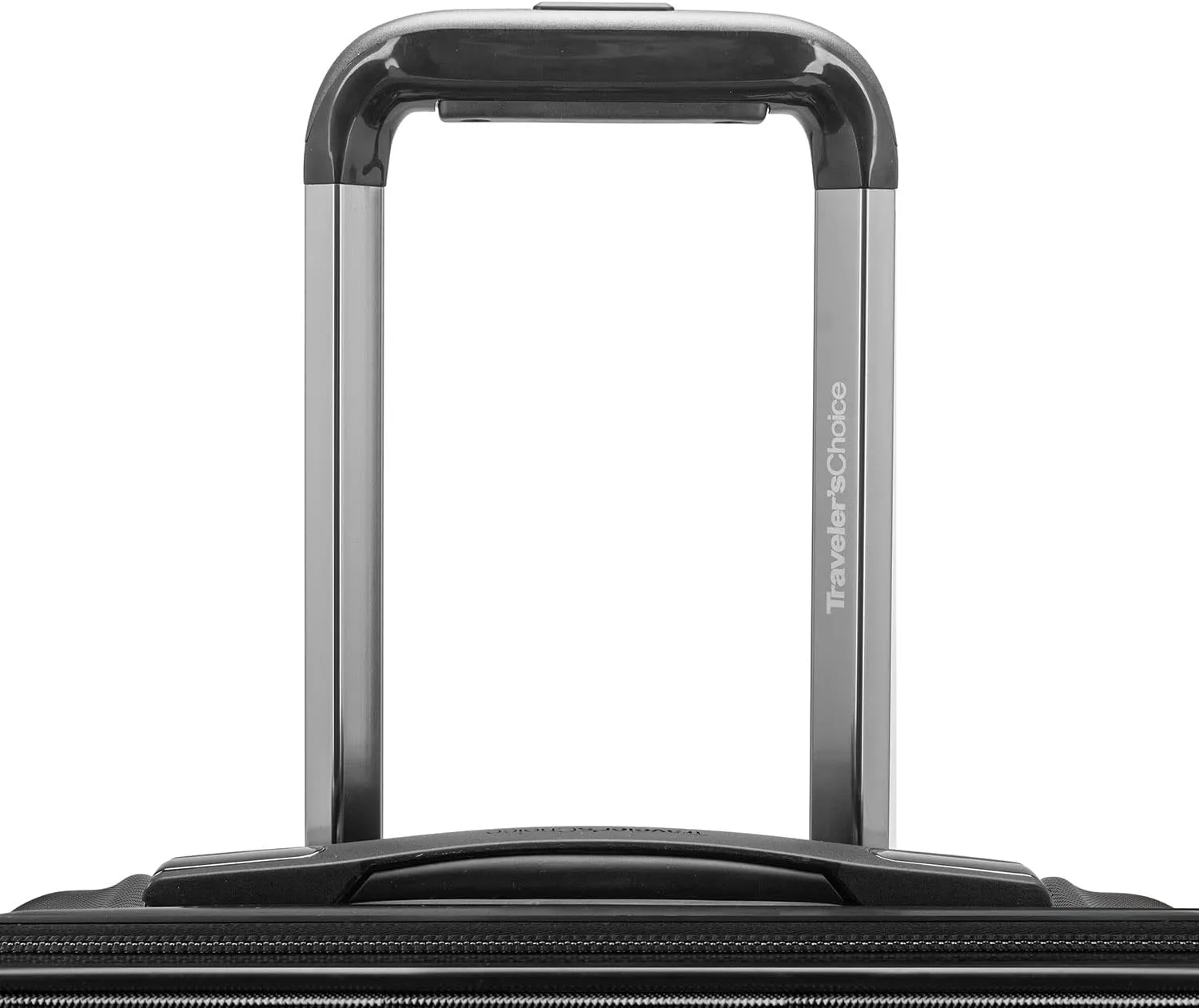 Traveler's Choice Archer Polycarbonate Hardside Spinner Luggage Set, Tie Down Straps, Black, 2-Piece