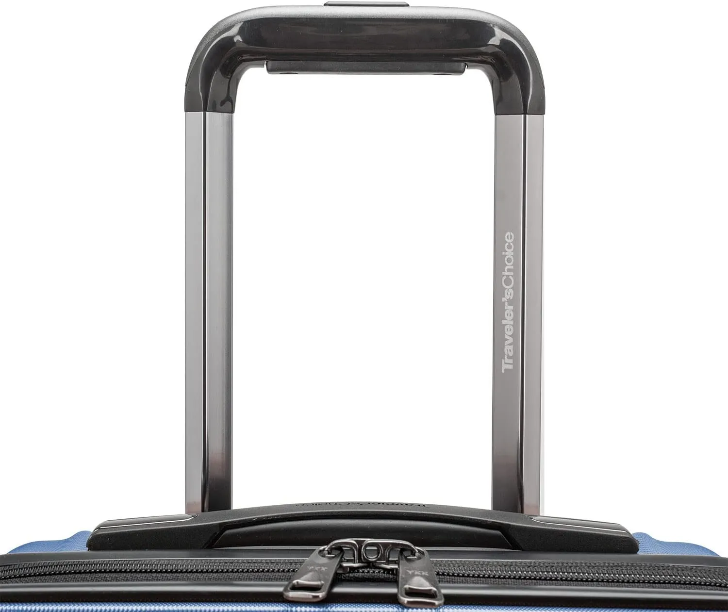 Traveler's Choice Archer Polycarbonate Hardside Spinner Luggage Set, Tie Down Straps, Blue, 3-Piece