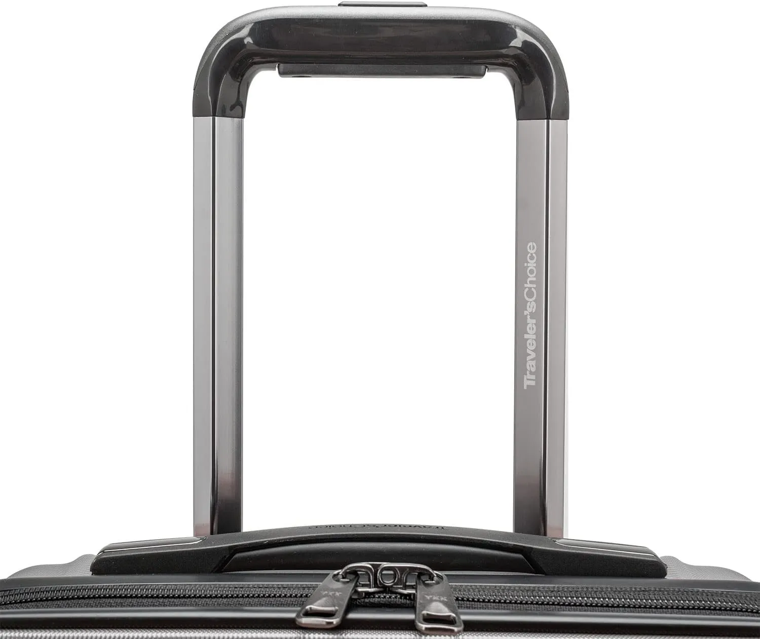 Traveler's Choice Archer Polycarbonate Hardside Spinner Luggage Set, Tie Down Straps, Grey, 3-Piece
