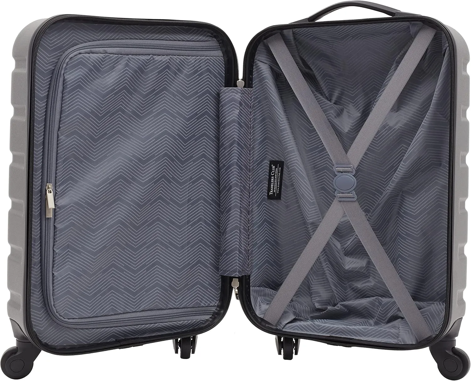 Travelers Club Harper Luggage, Charcoal, 2 Piece Set