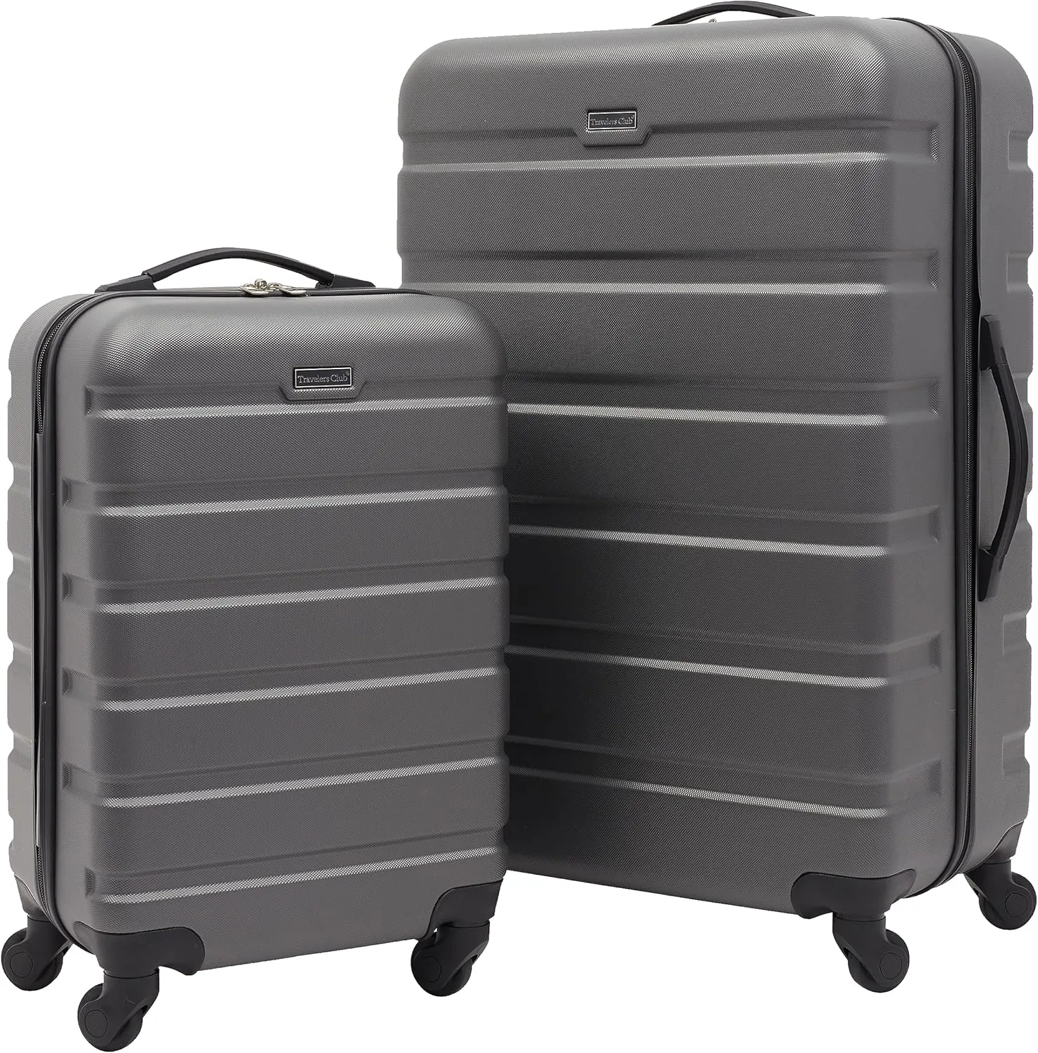 Travelers Club Harper Luggage, Charcoal, 2 Piece Set