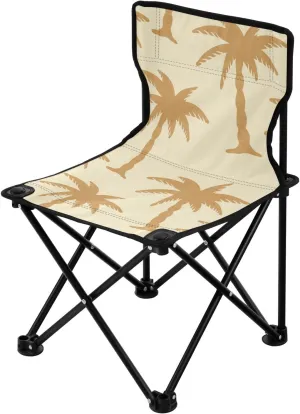 Tropical Collapsible Camp Chair Lightweight Portable Beach Chairs for Traveling Carry Bag Included Travel Chairs for Adults for Camping Ice Fishing