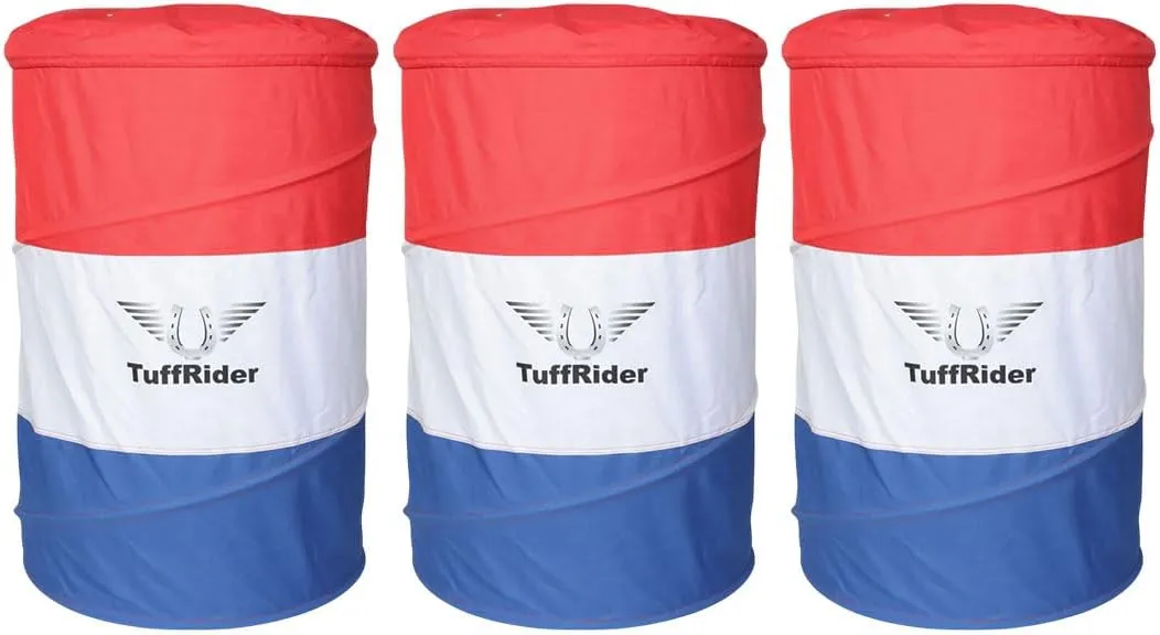 TuffRider Collapsible Barrell Set of 3- Red/White/Blue