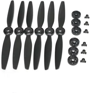 Typhoon H 480 Drone Parts 3 Pairs Blade A B Quick Release Propellers Self-Locking Propeller with Prop Base for YUNEEC 6pcs Black