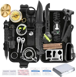 Ultimate 35-in-1 Survival Kit for Him - Ideal for Camping, Hiking & More!