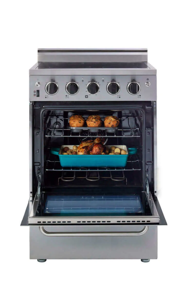 Unique 24" Prestige Convection Electric Range (SmoothTop) - Stainless Steel