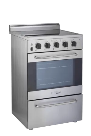 Unique 24" Prestige Convection Electric Range (SmoothTop) - Stainless Steel