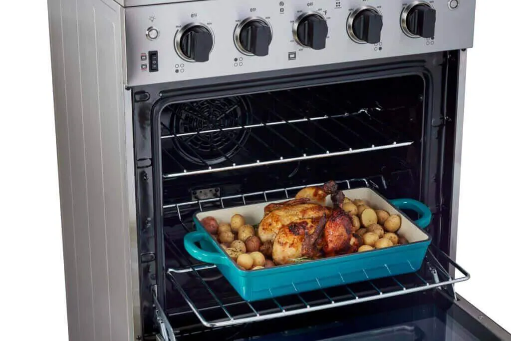 Unique 24" Prestige Convection Electric Range (SmoothTop) - Stainless Steel