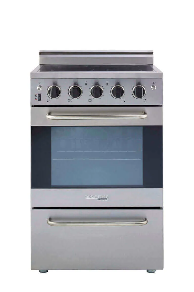 Unique 24" Prestige Convection Electric Range (SmoothTop) - Stainless Steel