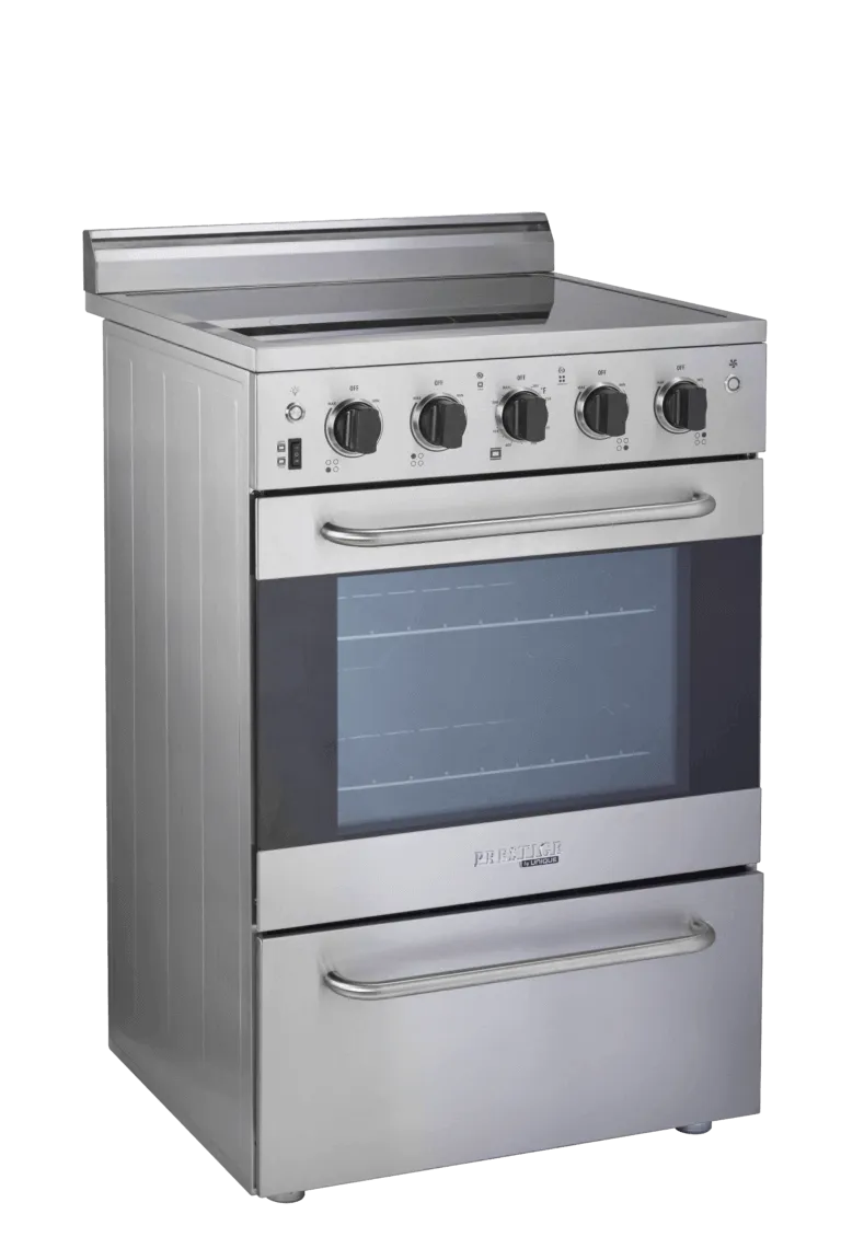 Unique 24" Prestige Convection Electric Range (SmoothTop) - Stainless Steel