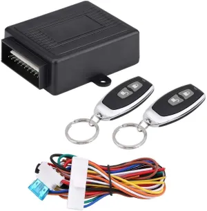 Universal Car Remote Central Kit, Car Door Lock Vehicle Keyless Entry System Central Locking Remote Control Kit with Control Box and 2 Remote Controllers